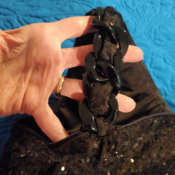 CACHE SEQUIN BLACK TOP - Picture 2 of 6